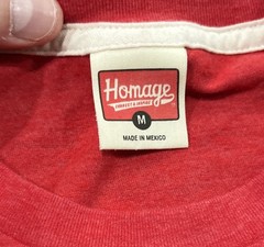 Homage NBA Jam Atlanta Hawks T Shirt Men’s Medium Red Polyester Cotton Rayon