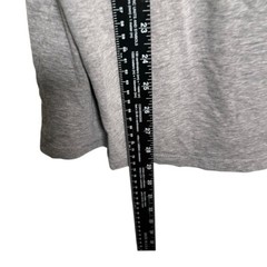 Apt 9 Shirt Men’s Large Gray V-Neck Short Sleeve Solid Basic Premier Flex Top