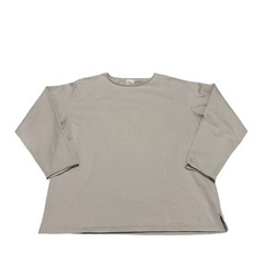 MANUAL ALPHABET Plating Boat Neck Long Sleeve Tee Size 4 / XL