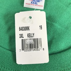 Vintage Russell Athletic Shirt Mens 3XL Green NuBlend Short Sleeve Tee Blank