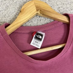 The North Face T Shirt Mens 2XL Pink Logo Short Sleeve Outdoors Hiking Walking