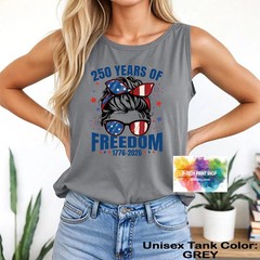 Women July 4th Freedom Tank Top Patriotic American
