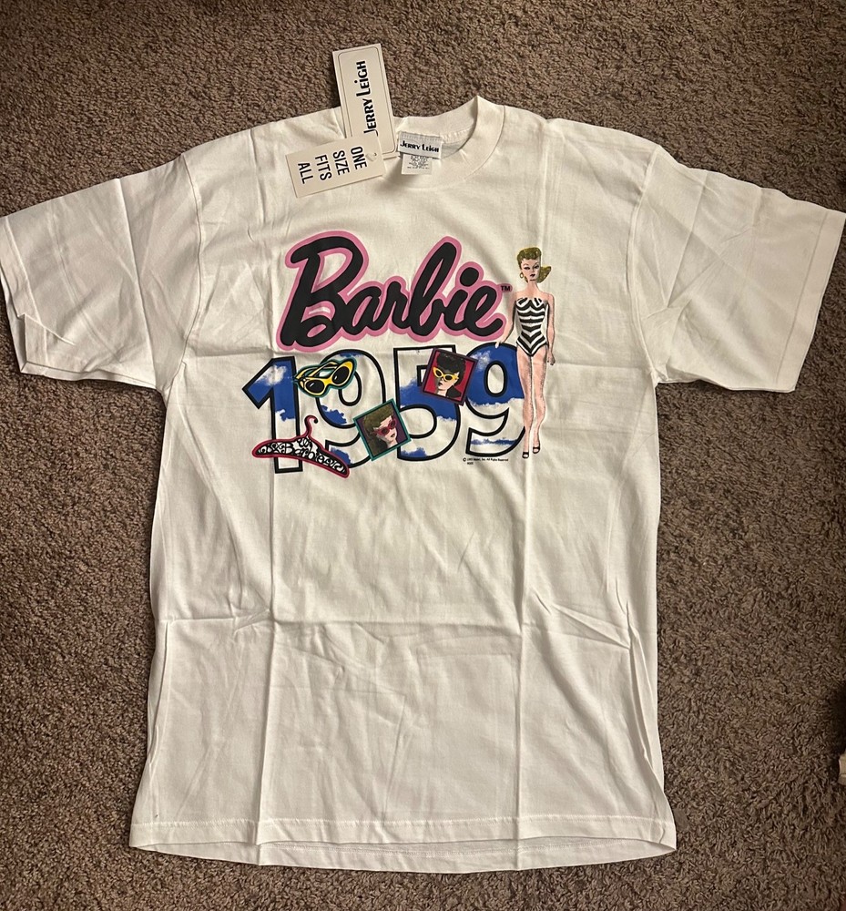 1993 Jerry Leigh 1959 Barbie Shirt One Size Fits All Deadstock with tags New NWT