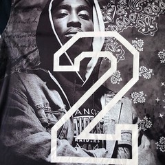 Maxi Milian Tupac Shakur Mens T-Shirt Sz L Black All Over Print Short Sleeve