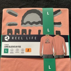 Reel Life Mens Jax Beach Long Sleeve UV T-Shirt Size L “YOU CHOOSE”