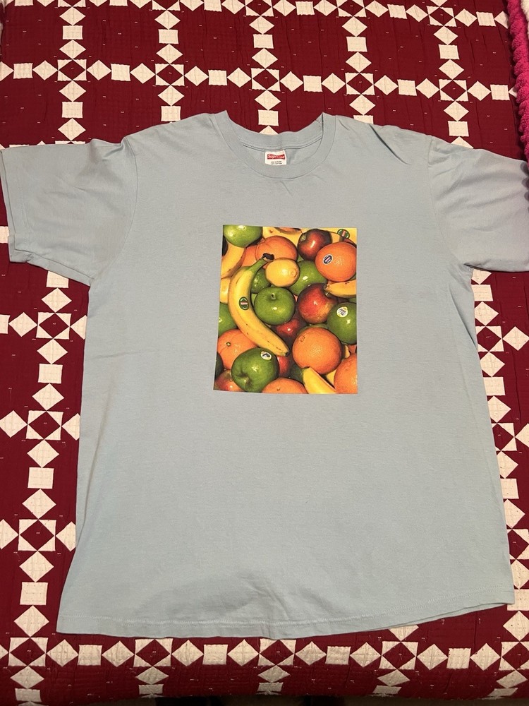 Supreme Fruit T-Shirt L Spring / Summer 2019 S/S19 Made In The USA Blue