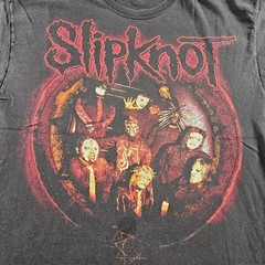 VINTAGE 2001 Slipknot T Shirt Adult Large Black Y2k Band Rock Metal Hanes Heavy