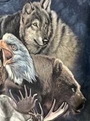 The Mountain/3D TEES Wilderness Animals Short Sleeve Shirt – MEN’S SIZE LARGE