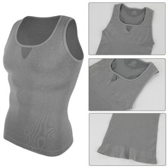 Men Compression Shirts Abdomen Gynecomastia Slimming Body Shaper Vest Tank Tops