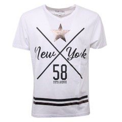 C1472 men’s jersey TOP-TEE LUXURY T-SHIRT white/black t-shirt men