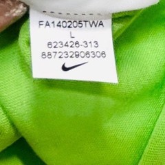 Nike Field General Quarterback Tee Mens Large Lime 5 Stars 623426-313 Imperfect