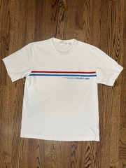 HELMUT LANG Hi Life Saver Men’s T-shirt Medium EUC Red White Blue 2022
