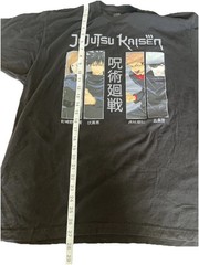Jujutsu Kaisen Men’s Shirt Short Sleeve Graphic Tee Size XL 46/48 Black