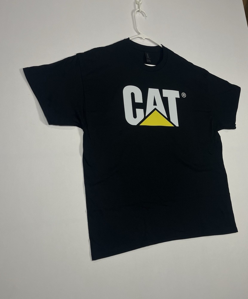 Caterpillar CAT Logo Work Tee (Brand New Condition) Black Short Sleeve T-Shirt