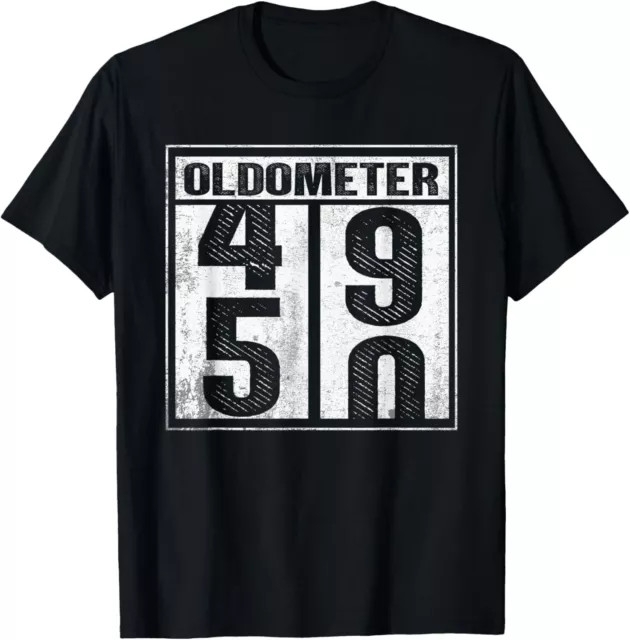 50th Birthday Funny Gift Men Women Oldometer 49-50 Shirt Gift Tees
