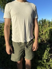 NWT Buck Mason Men’s Tee Enamel Slub 100% Cotton Curved Hem T shirt
