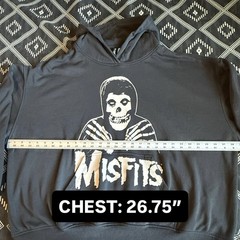 MISFITS Crimson Ghost Licensed Punk Rock Hoodie 2023. XL Divided H&M Preowned