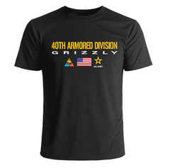 US Army 40th Armored Division T-Shirt Officially Licensed