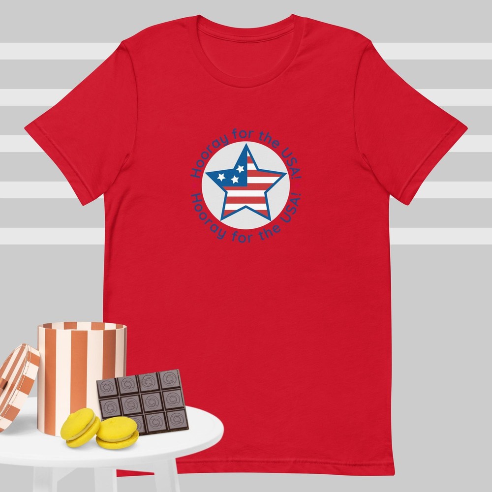 Hooray Team USA Unisex T-Shirt | Ultra-Soft Cotton US Team Fan Tee
