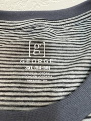 Men’s Shirts, (New w/tags), George Short Sleeve Crew Neck Pocket Tee 3XL (54-56)