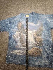 Vintage The Mountain Bald Eagle Waterfall Tie-Dye T-Shirt – Size XL – USA Made