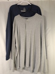 mens thermal waffle long sleeve tee shirts
