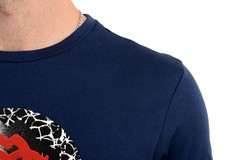 Roberto Cavalli “Beachwear” Men’s Blue Graphic Print T-Shirt US 2XL IT 56
