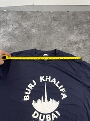 BURJ KHALIFA DUBAI T-Shirt Men’s XXL Blue Cotton Casual Traveler Tourist