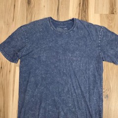 Weston Jon Boucher Shirt Mens 2XL Blue Tee Cotton Mineral Wash Short Sleeve
