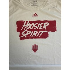Adidas Indiana University Hoosiers Ultimate Tee White Red Shirt Mens Large