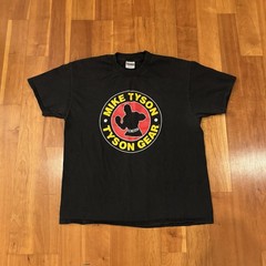 Hanes Beefy-T Mike Tyson Tyson Gear “Be Real” Double-Sided Black Tee XL