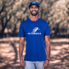 UNISEX MEN WOMENS TEE TSHIRT NO BALANCE FALL OVER RUNING GIFT EXERCISE OUTDOORS