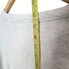 Polo Ralph Lauren Mens XL GrayCream Waffle Knit Thermal Long Sleeve Shirt Cotton