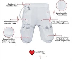 LVAD Men Tank Top for HeartMate Black & White LVAD Shirt with LVAD Shorts S-5XL