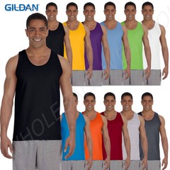 Gildan Mens Tank Top 100% Ultra Cotton Preshrunk 6 oz T-Shirt S-2XL G220