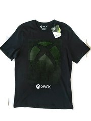 Xbox Shirt Mens Large Black Green Logo Spellout Video Game Console T-Shirt