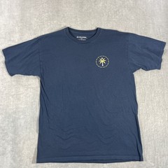 Volcom Stone Men’s Large Navy Blue Short Sleeve Palm Tree Graphic T-Shirt