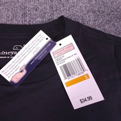 NWT Vineyard Vines SS Lacrosse Wind Up Pkt Tee Jet Black Men’s Small RV $35 NEW!