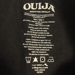 Ouija Occult Graphic T-Shirt (Unisex L/Black) Official Tag
