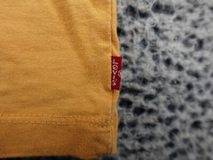 Levi’s Strauss Authentic Clothing Mountain Print Mens T-Shirt Yellow, Size Small