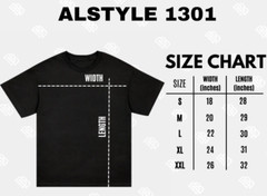 6 PACK ALSTYLE APPAREL MENS PLAIN SHORT SLEEVE T SHIRT 1301 SIZE MEDIUM BLANK