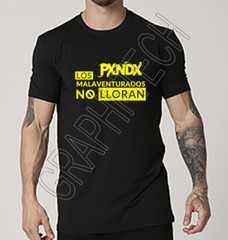 PXNDX PANDA PLAYERA NEGRA / BLACK T-SHIRT BANDA ROCK MONTERREY MEXICO nuevo