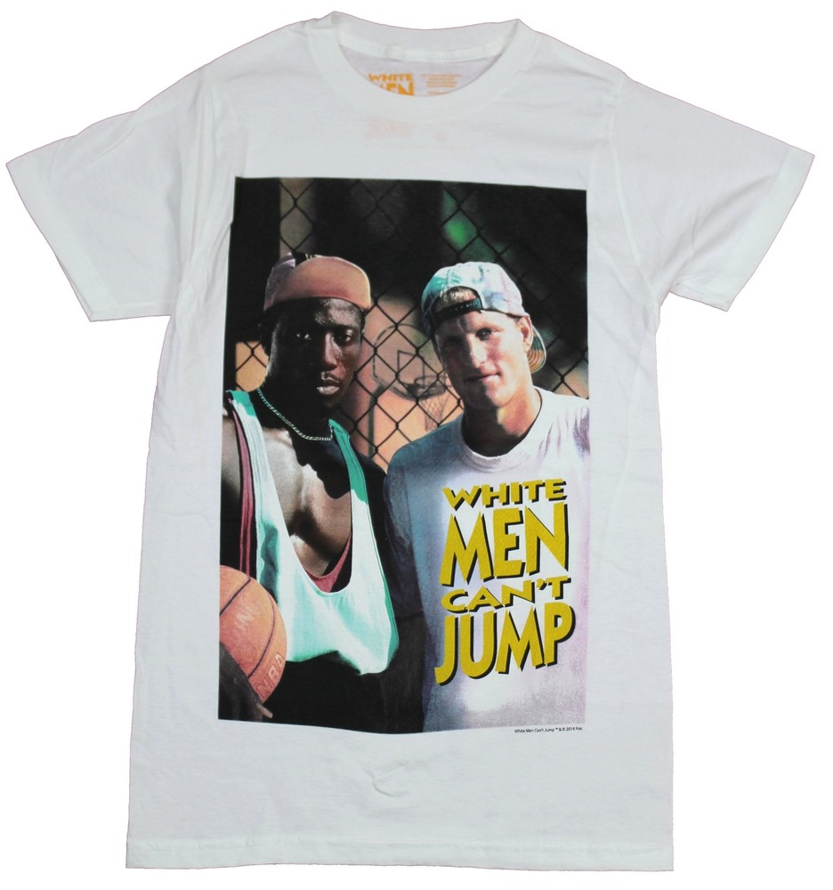 White Men Can’t Jump Mens T-Shirt – Big Poster Sydney Billy Waist Up