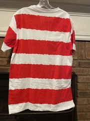Wheres Waldo Red Stripe AOP Halloween Costume T Shirt EUC Official Men’s Large