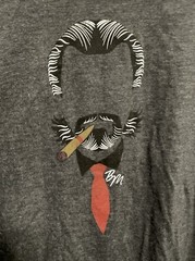 Red Jacket Men Cigar Shop Smoking T Shirt XL. New with Tag. Dark Gray/Black.