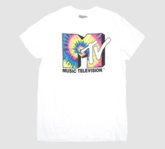 MTV Music Television Logo Men’s White Short Sleeve T-Shirt