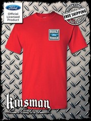 Built FORD Tough Logo T-Shirt -Licensed Authentic F-150 Truck Mustang Left Chest