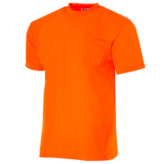 Hi Vis Orange Safety 5-pack T Shirts Fast Drying Short Sleeve JORESTECH