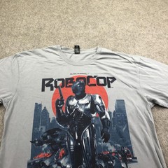 RoboCop Shirt Mens Large Gray Loot Crate Movie Graphic Tee Sci-Fi Robot