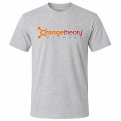Orange Theory Fitness Gym Men’s Gray Graphic T Shirt